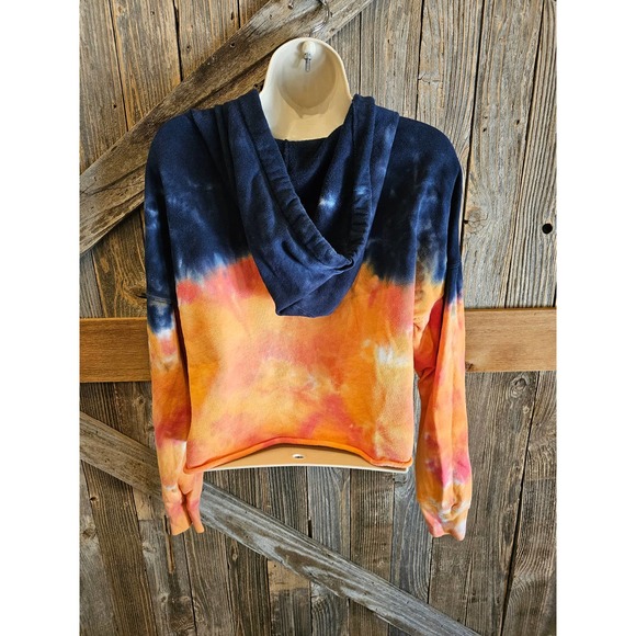 Calvin klein Oversized Crop top sweater tie dye ombre size XS - Picture 3 of 8